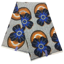 Африканский настоящий голландский воск с цветочным принтом, высокое качество, Анкара, африканская восковая ткань