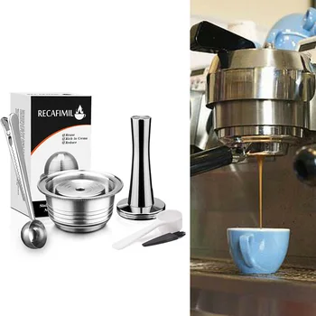

Refillable Coffee Pod Capsule Tamper Set For Nespresso Vertuo Plus Series Home Coffeeware Set Coffee Accessories Kit