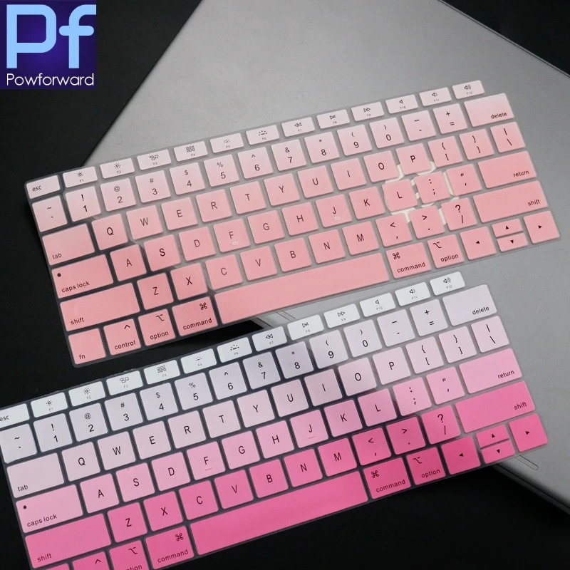 Силиконовый чехол для клавиатуры MacBook Air 13 дюймов 2019 2018 релиз A1932 Touch ID