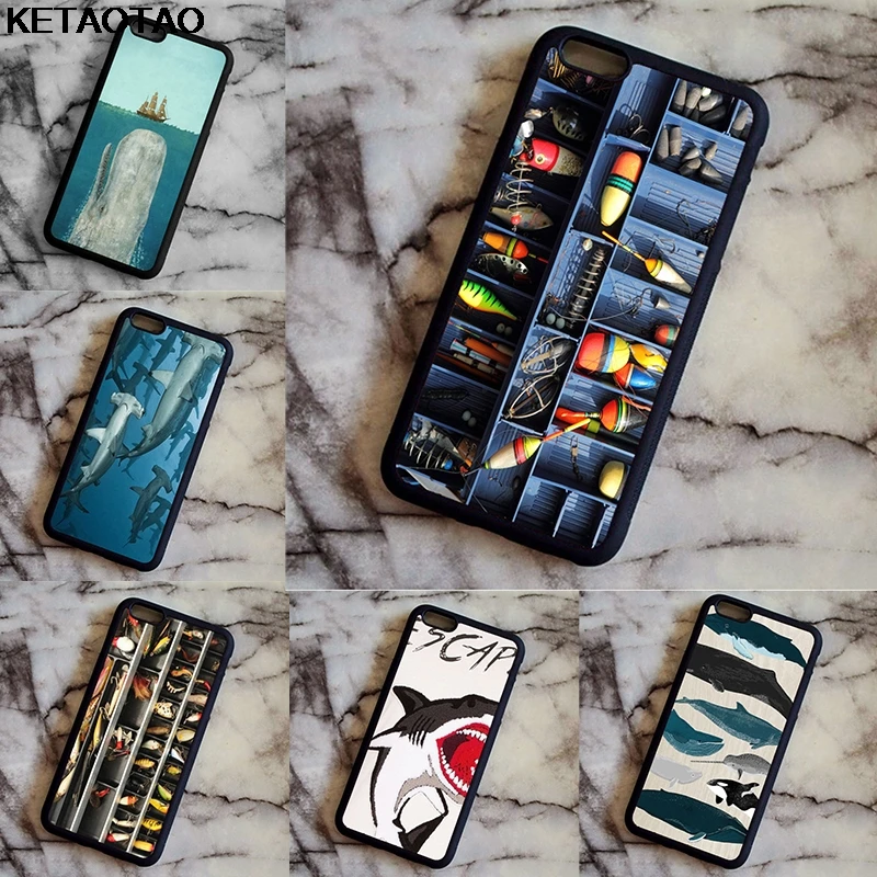 Чехол KETAOTAO Cool Fish Shark для samsung galaxy S4 S5 S6 S7 S8 S9 S10 edge Note Мягкий ТПУ резиновый силиконовый