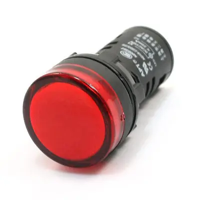 

AC/DC 110V 20mA Red LED Power Indicator Pilot Single Light Lamp 21mm