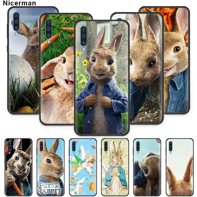 

Peter Rabbit Case for Samsung Galaxy A60 A80 A40 A9 A7 A30 A10s Black TPU SiliconeClassic comic book characters Phone Coque cas