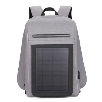 

Solar Charging Backpack Men Businessmen laptop bag High-tec Back Packs Anti-theft Superior Pack Super cool different distinctive