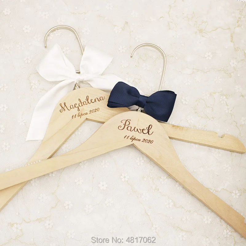 Personalized Wedding/Bridesmaids Hangers Engraved Wood Bridesmaid Hanger Wedding Name Dress Hangers clothes hanger