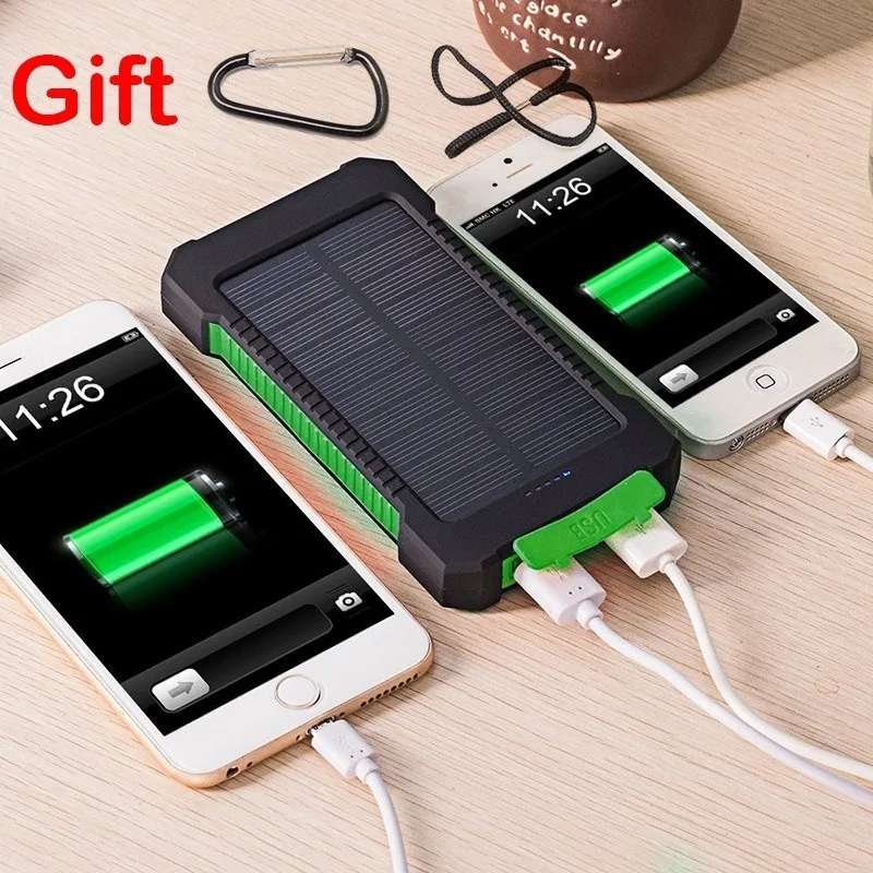 Solor power Bank 30000 мАч Внешний аккумулятор для мобильного телефона портативное быстрое зарядное устройство цифровой дисплей для всех смартфонов внешний аккумулятор