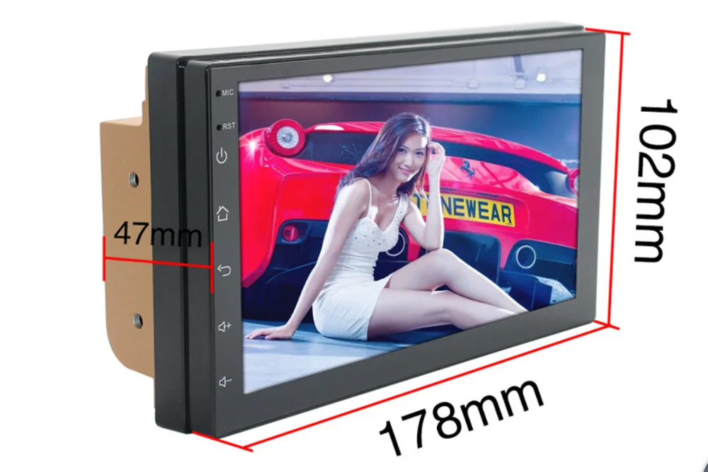 Автомагнитола 2DIN 1024X600 мультимедийный плеер на Android без dvd с GPS Навигатором|car radio|car