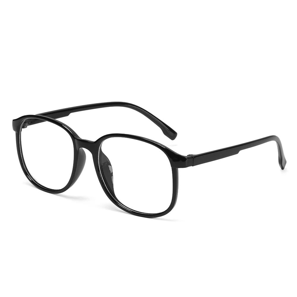 Модные прозрачные круглые очки прозрачная оправа женские очки от близорукости мужские очки в оправе nerd оптические оправы прозрачные - Цвет оправы: Черный