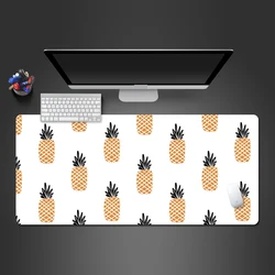 Para a almofada do rato do departamento de frutas de venda quente personalidade atmosfera simples imagem abacaxi rubberppad alta qualidade grande esteira de mesa