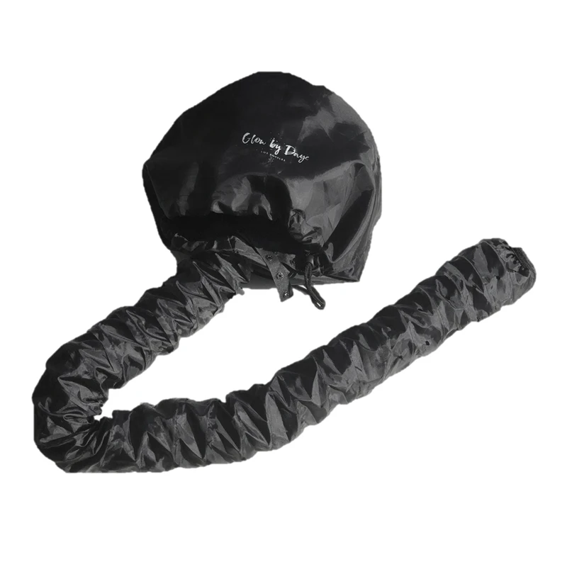 Hood Hair Dryer Attachment- Soft Adjustable Extra Large Hooded Bonnet for Hand Held Hair Dryer with Stretchable Grip and Extend