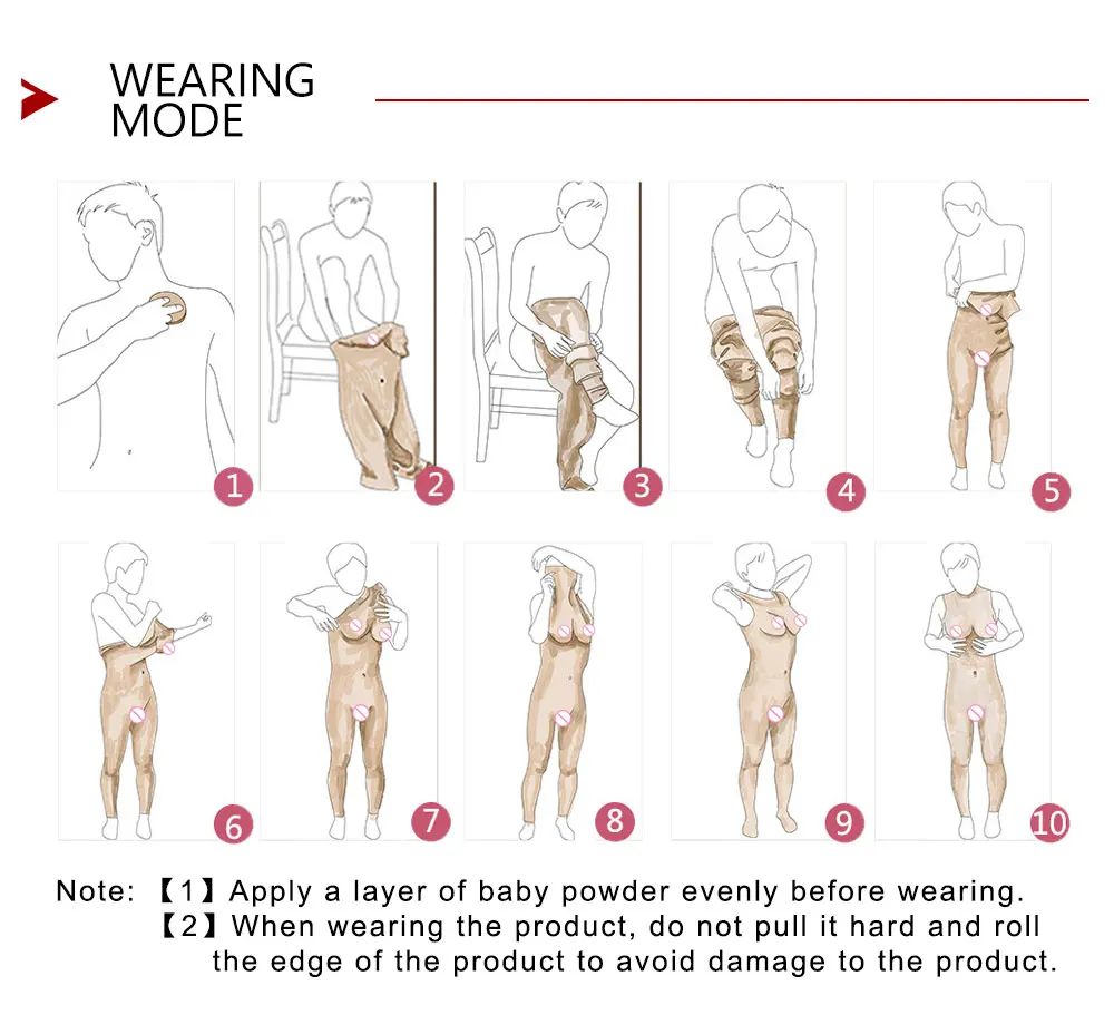 Drag Queen Realistic Shemale Fake Boobs False Breast Forms Insertable Vagina Bodysuit No Oil Silicone Breast Tits Chest For Sissy (9)