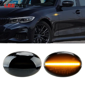 

LEEPEE 1 Pair LED Car Side Marker Light For BMW MINI Cooper R56 R57 R58 R59 2007-2013 Turn Signal Light Amber Turn Indicators