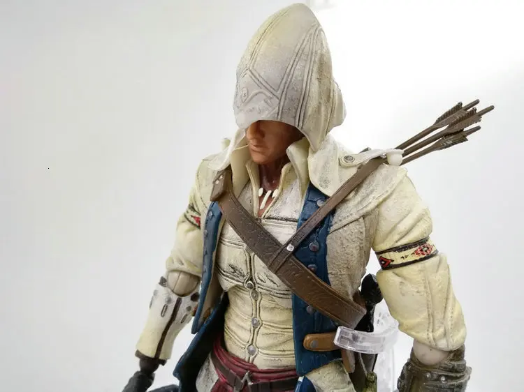 Фигурка Assassin Is Creed, PlayArts, Connor Kenway, подвижные игрушки, ПВХ, 27 см, модель, ПВХ, фильм, подарок, коллекционная кукла, Figma