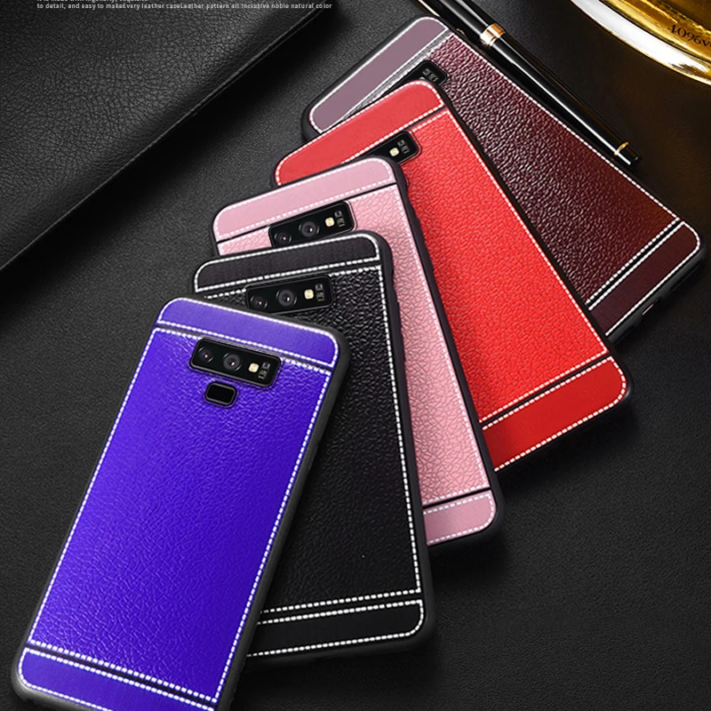 

Samsung Note 9 Case Leather Pattern High Quality Soft Silicone N960F N960U 6.4 Inch Cover for Samsung Galaxy Note 9 Funda