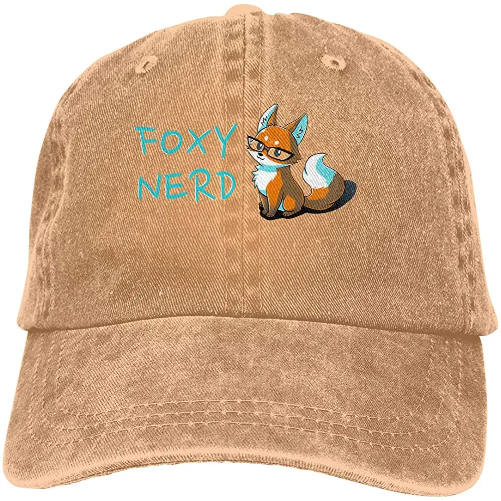 Ejiazhan7 Foxy Nerd Ретро Регулируемая ковбойская Джинсовая Шляпа Унисекс Хип-хоп черные бейсболки