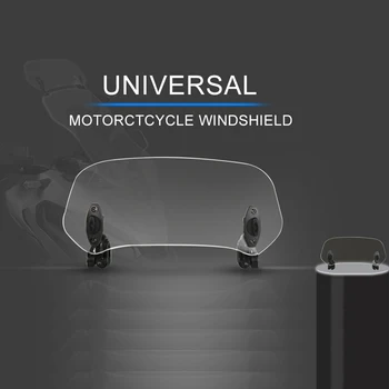 

Motorcycle windshield extension bracket Adjustable Clip On Spoiler Windscreen For Aprilia Dorsoduro 900 Caponord 1200 RXV SXV