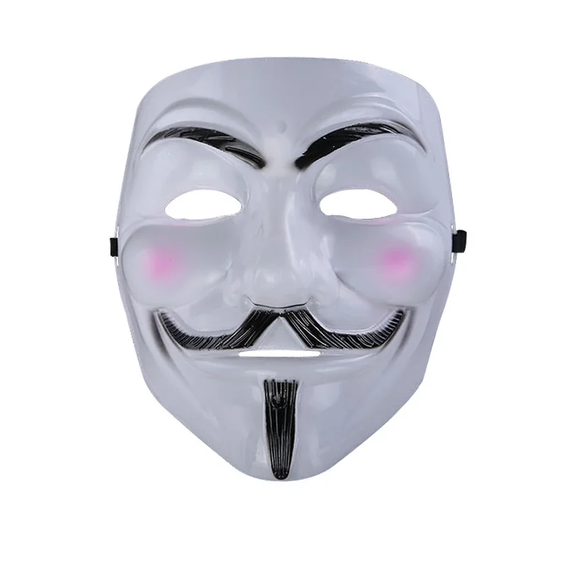 

20 Pcs Halloween V for Vendetta Mask Adult Costume Cosplay Mask Accessory Anonymous Movie Guy Fawke Masquerade Party Horror Mask