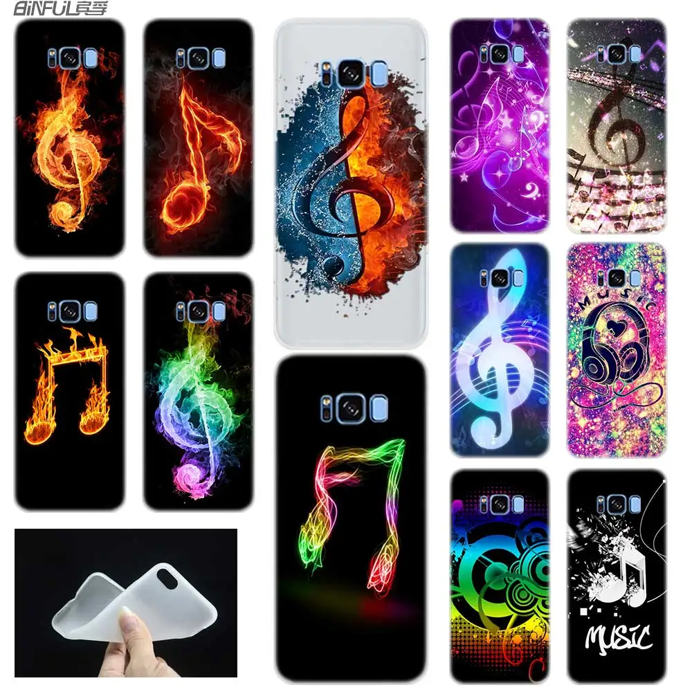 Мягкий силиконовый чехол для Samsung S30 S20 S11 S10 S9 S8 Plus lite 11e 10e Uitra S7Edge музыкальные ноты |