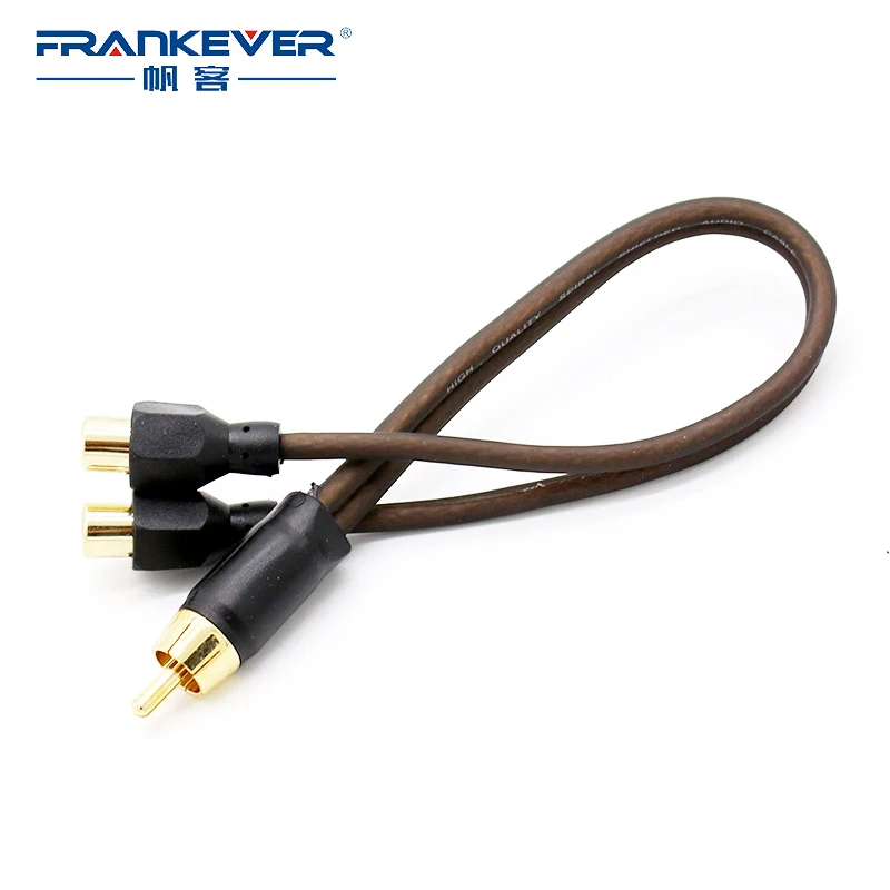 Аудиокабель Frankever со штекером 2 RCA на гнездо 1 Y разветвитель Кабель для