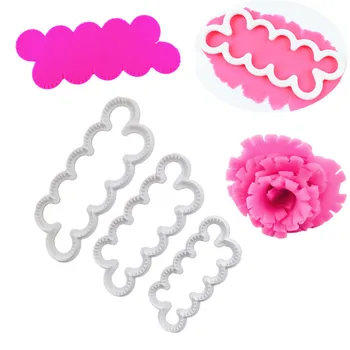 

Baking Tool 3pcs One-piece Carnation Fondant Cutter Plastic Printing