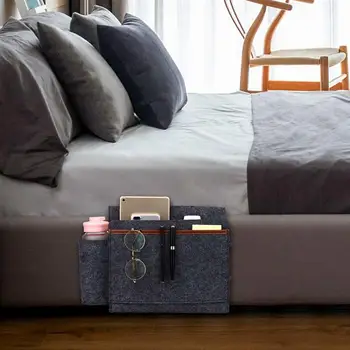 

Bedside Storage Organizer Hanging Caddy Bed Holder Pockets Bed Pocket Sofa Organizer Pockets Book Felt Bed Holder Pockets