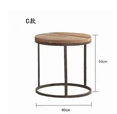 Simple modern sofa side corner several American retro bedside cabinet corner table Nordic creative small coffee table phone tabl