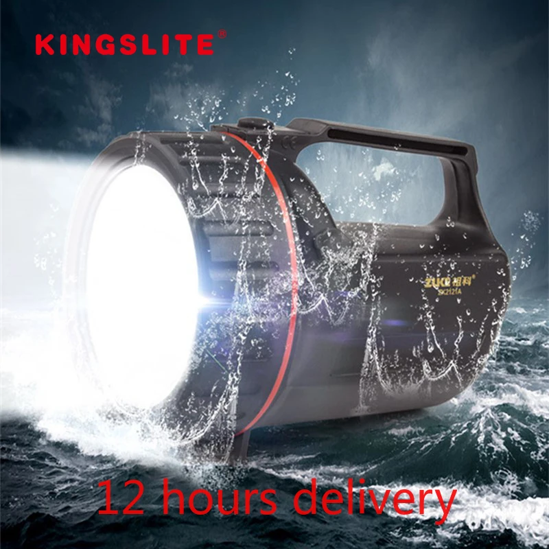 Cree XM-L2 Searchlight LED Rechargeable Anti-Broken 500m Police Spotlight Waterproof Emergency Flashlight 18650 Camping Lantern