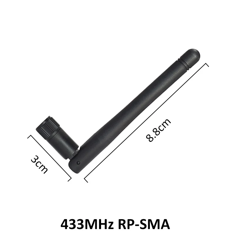 GRANDWISDOM 10pcs 433mhz antenna 3dbi sma female lora antene pbx iot module lorawan signal receiver antena high gain