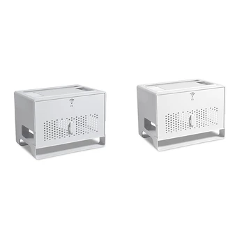 

Double Layers Drawer Type Wireless WIFI Router Storage Box Cable Power Plug Wire Basket Storage Organizer