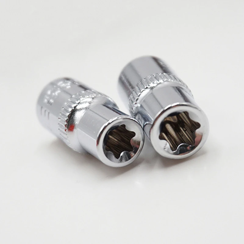 1/4 дюймов ванадиевой Torx звезда ударные розетки гаечный ключ Набор E4-E20 ремонтный адаптер инструмент