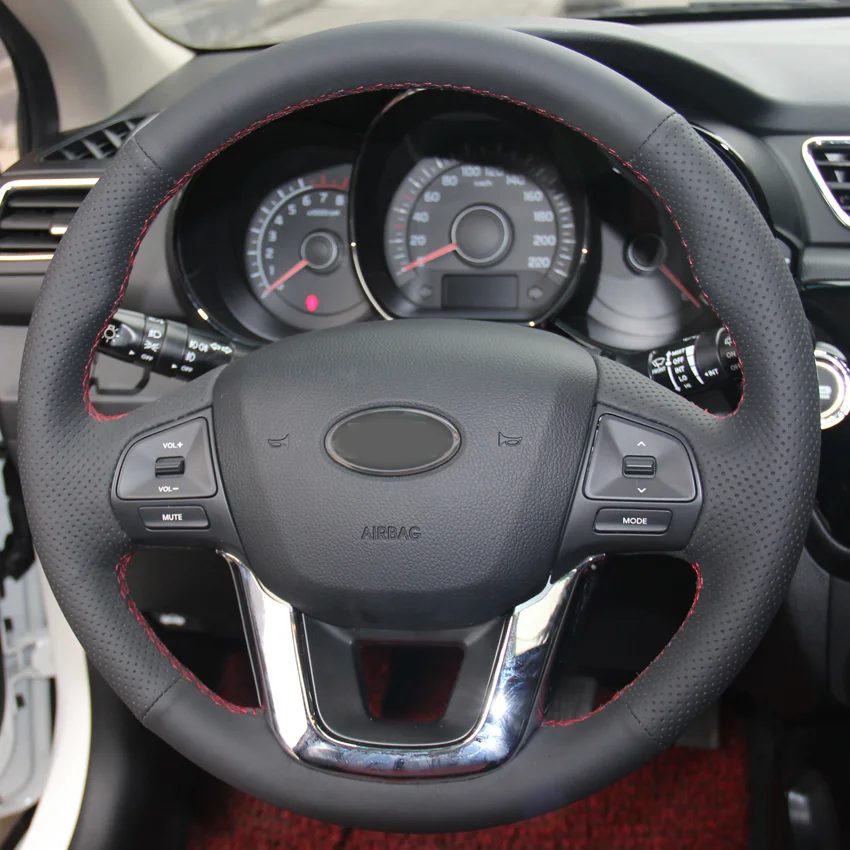 CARDAK автомобильные аксессуары искусственная кожа ручная строчка для KIA RIO 2011 2012 2013