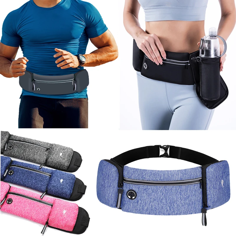 Fanny Pack Running Men'S Packs Sport Bag Run Mobile Money Belt Trail Waterproof Mountain With Pockets Bolsa Athletics Sportsbags | Спорт и