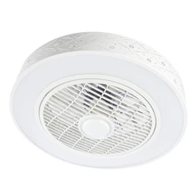 Потолочный светильник с управлением вентилятором 50 см, приложение для смартфона, Wi-Fi, домашнее украшение, современный круглый светильник