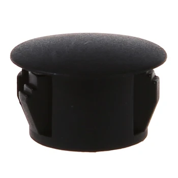 

9/16" Dia Head Plastic Locking Hole Plugs Black 50 Pcs