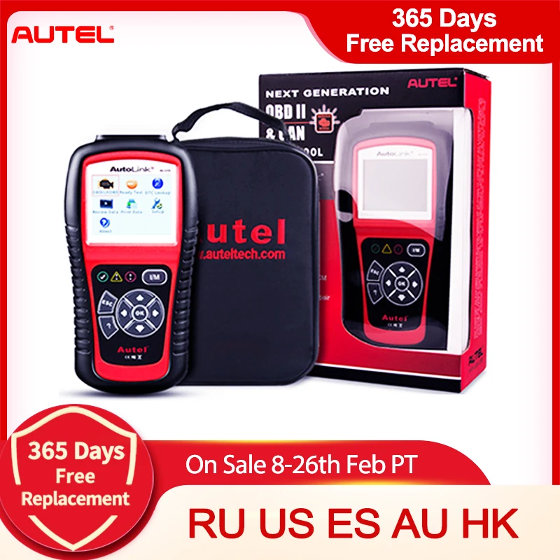 Autel AutoLink AL619 AL519 Engine ABS SRS Airbag OBD2 Code Reader Scanner Tool Genuine