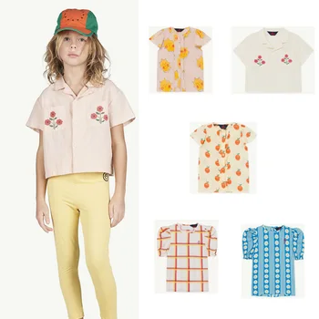 

2020 Tao Style Girl Tshirt Pattern Flower Girls Shirts Anniversaire Enfant Short Sleever Cloth Pre-Order 4.10 A