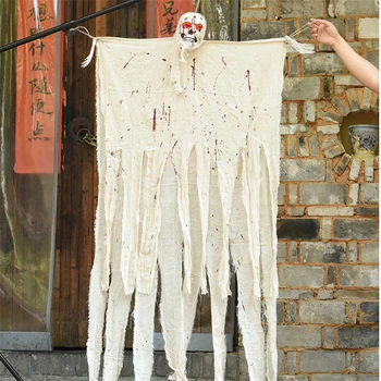 

Scary Halloween Decoration Horror Skull Halloween Hanging Ghost Electric Home Bar Club Haunted House Spooky Props Grim Ghost
