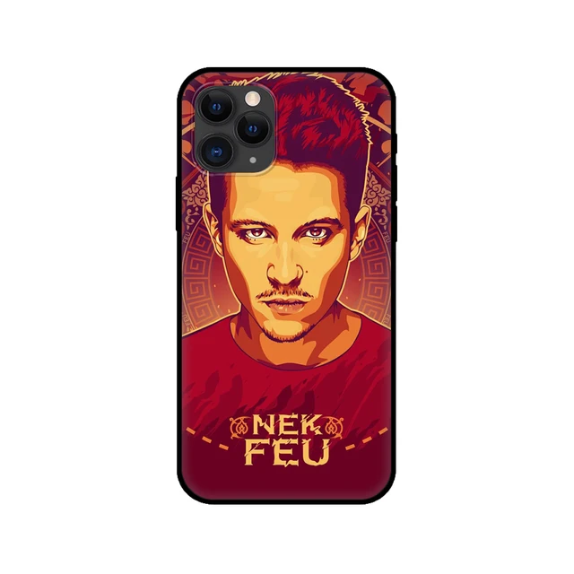 Black tpu case for iphone 5 5s se 2020 6 6s 7 8 plus x 10 XR XS 11 12 mini pro MAX back cover nekfeu rapper 72852