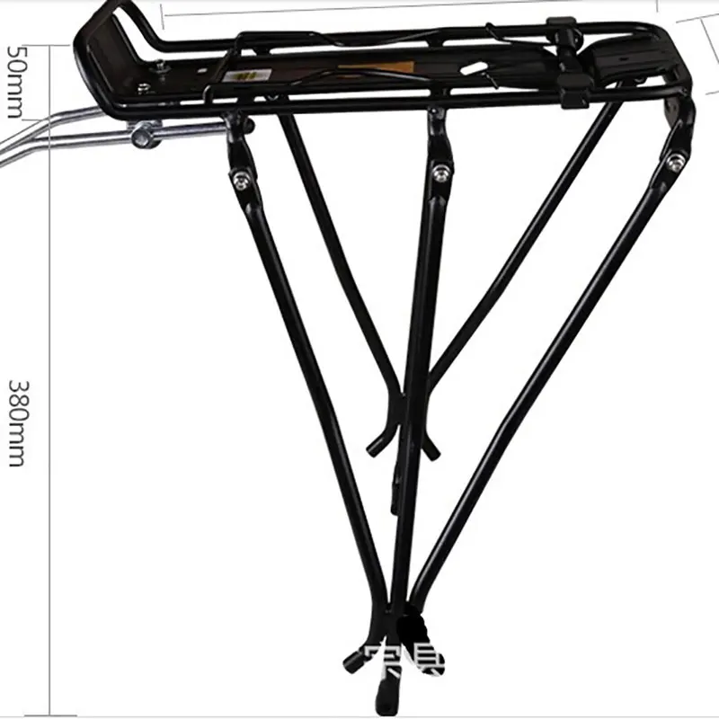 

Mountain Bike Rear Pannier Cargo Rack Aluminium School Bag Luggage Frame Carrier Holder Accessories For V Disc Brake Bicycle