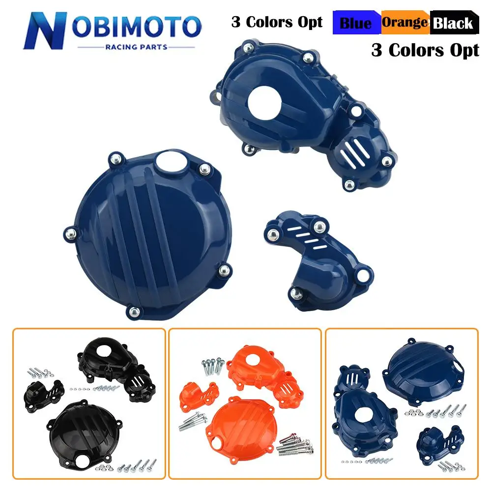 Motorcycle Clutch Cover Magneto Engine Water Pump Guard Set For KTM Husqvarna 4 Stroke 250 350 SX-F XC-F FC FE FX 250 350
