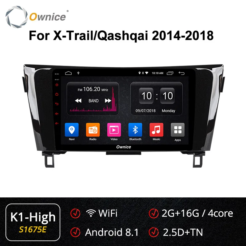 Ownice k3 k5 k6 10," Android 9,0 360 панорама автомобиль DVD gps плеер для Nissan Qashqai X-Trail 4 аппарат не привязан к оператору сотовой связи DSP - Цвет: S1675 K1-High