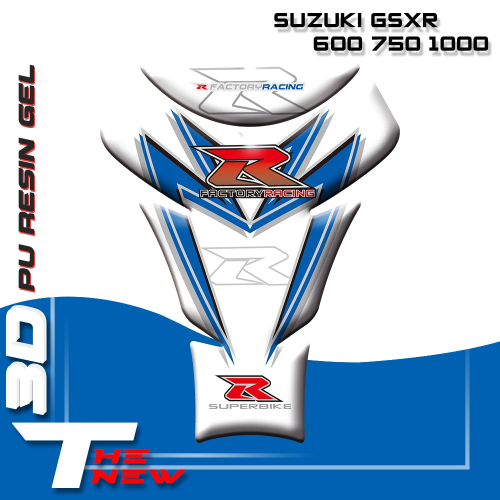 Наклейки на бак мотоцикла 3D наклейки защитные Fishbone для Suzuki GSXR 600 750 1000|Наклейки и