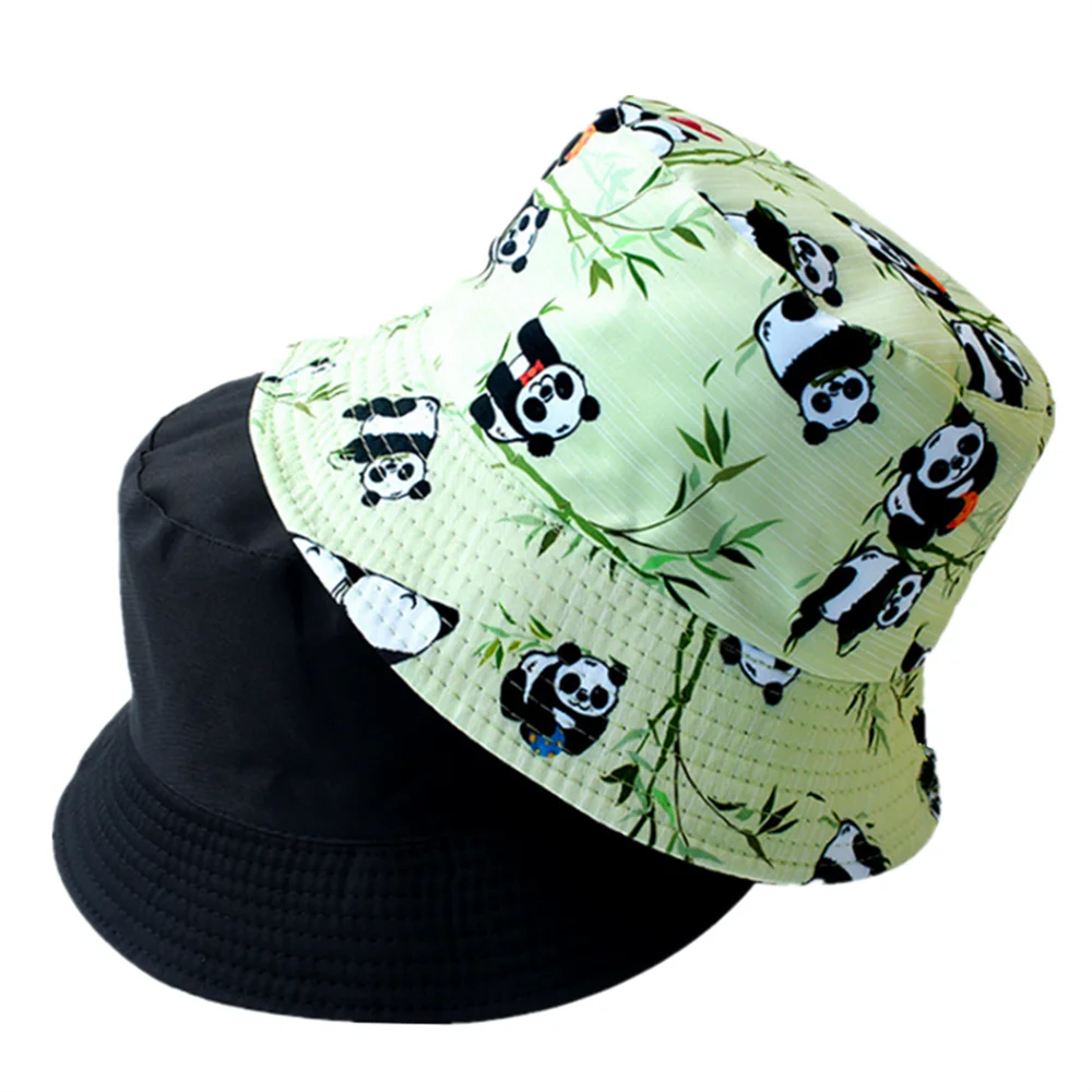 Trendiger Panda-Fischerhut mit Sonnenschutz für Männer und Frauen im Freien – Detail 5