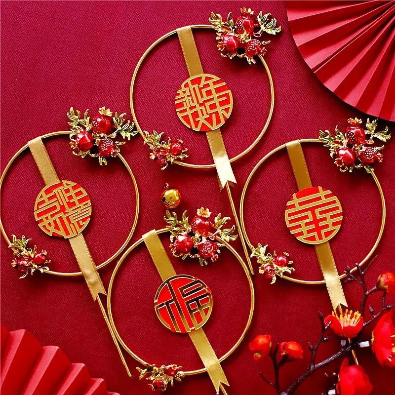 Железный цветок Феникса Топпер для торта на год вечерние украшения удача благословение Китайская традиционная свадебные принадлежности Детские выпечки Любовь Подарки