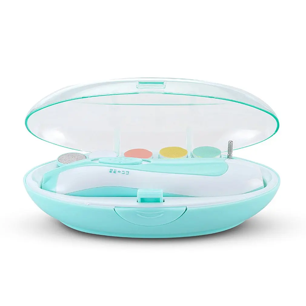 Newborn Safety Baby Electric Nail Clipper Cutter Trimmer Manicure Pedicure Scissors Kids Infant Care | Мать и ребенок