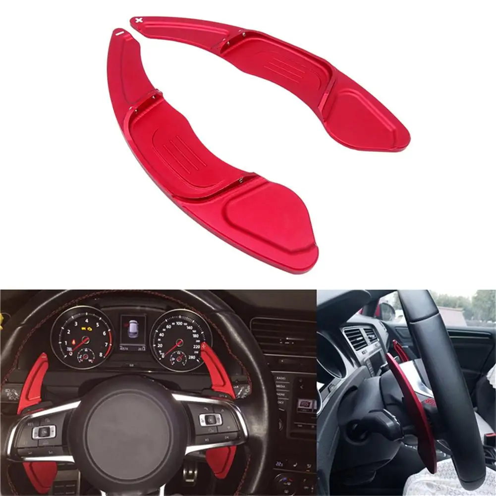1 пара алюминиевый сменный руль для Volkswagen VW GOLF 7 2015 GTI R MK7 автомобильный