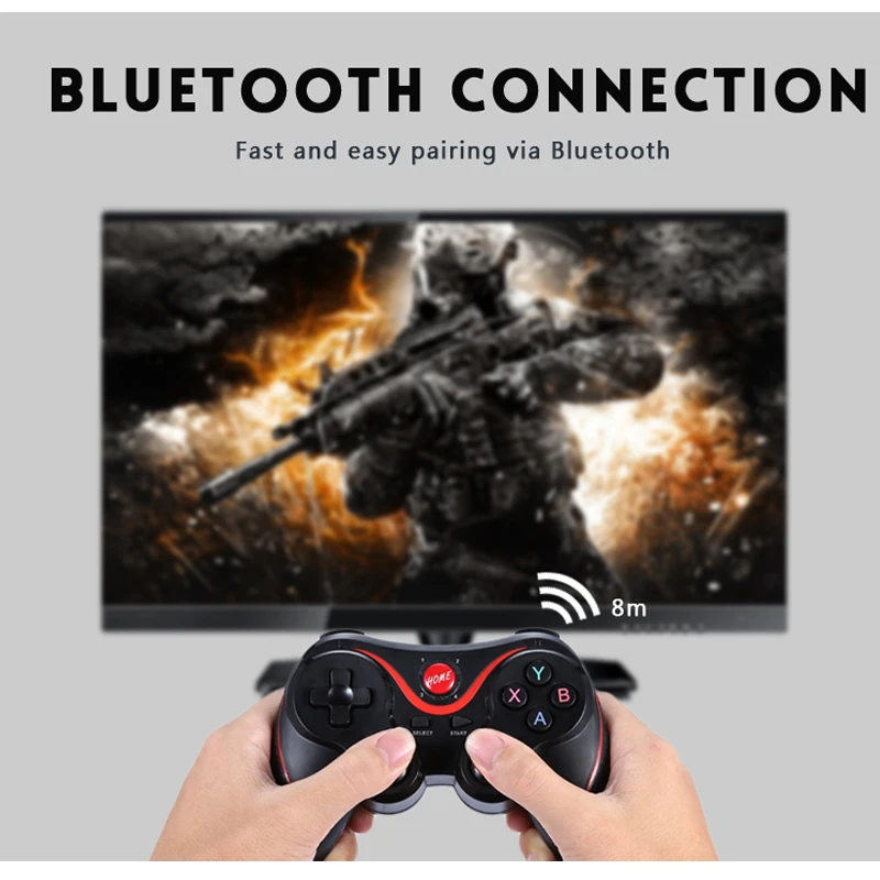 T3 игровой контроллер смарт беспроводной джойстик Bluetooth Android геймпад игровой пульт управления T3/S8 телефон ПК телефон ноутбук