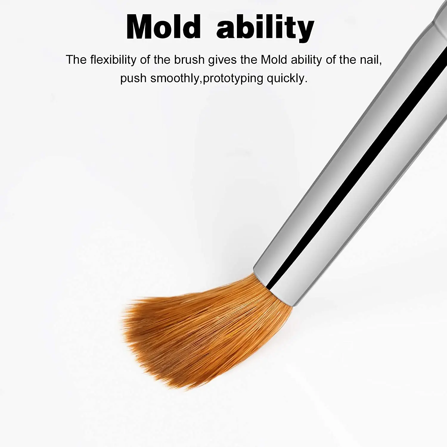 PCUORLEORS 100% Kolinsky Nail Art Brush Acrylic with Red Round Wooden Handle and Kolinsky Sable Hair for Crystal UV Gel Painting 2