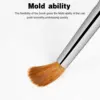 PCUORLEORS 100% Kolinsky Nail Art Brush Acrylic with Red Round Wooden Handle and Kolinsky Sable Hair for Crystal UV Gel Painting 2