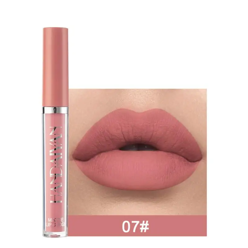 Hot Sexy Colors Liquid Lipstick Velvet Matte Moisturize Lipstick Waterproof Lip Gloss Long Lasting Dry Natural Lipstick Lip Tint