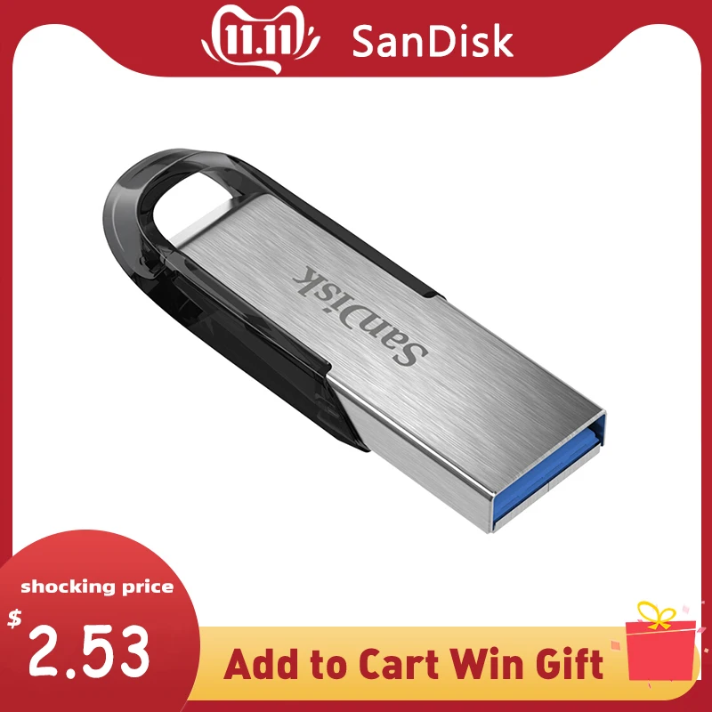 Флеш-накопитель Sandisk USB 3 0 оригинальный CZ73 Ultra Flair 256 ГБ 128 64 32 16 бесплатная доставка |